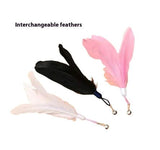 Cat Feather Teaser Wand – Interactive Cat Toy