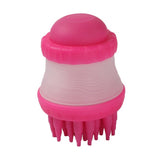 Silicone Dog Bath Brush – Shampoo & Massage Scrubber
