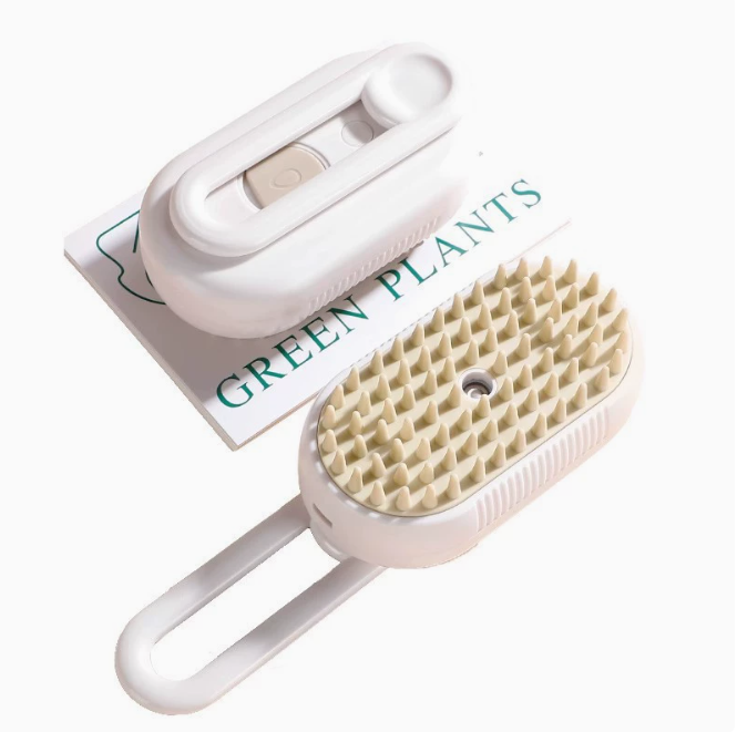 3-in-1 Steam Pet Brush for Shedding – Dogs & Cats