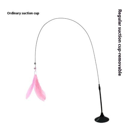Cat feather teaser wand toy – view 2