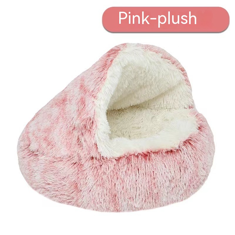 Semi-Covered Cat Bed Cave – Cozy Hideaway Nest