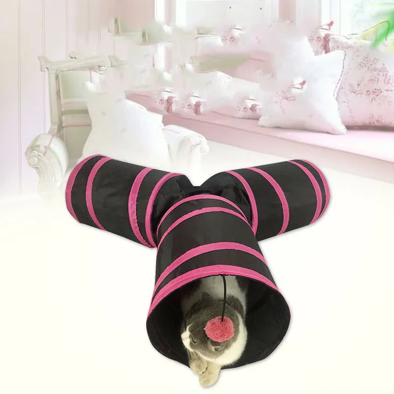 Y-shaped foldable cat tunnel – view 3