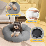 Calming Donut Bed – Fluffy Cuddler for Cats & Small Dogs