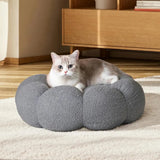 Calming Donut Bed – Fluffy Cuddler for Cats & Small Dogs