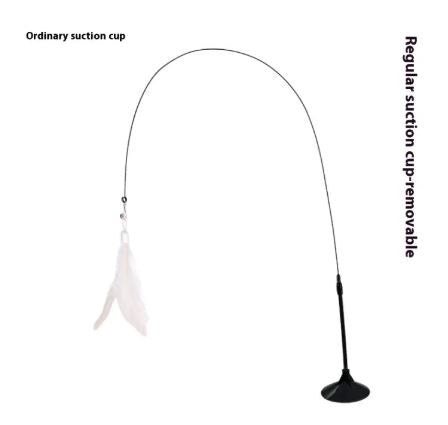 Cat Feather Teaser Wand – Interactive Cat Toy