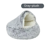 Semi-Covered Cat Bed Cave – Cozy Hideaway Nest