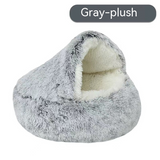 Semi-Covered Cat Bed Cave – Cozy Hideaway Nest