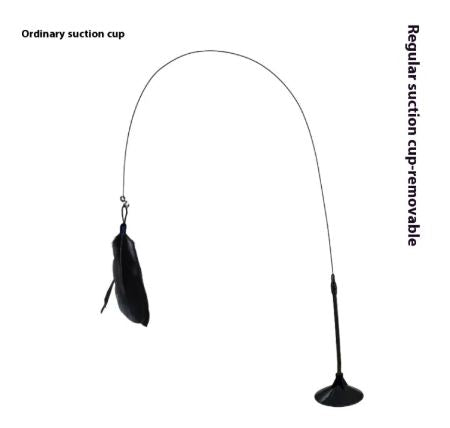 Cat Feather Teaser Wand – Interactive Cat Toy