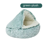 Semi-Covered Cat Bed Cave – Cozy Hideaway Nest