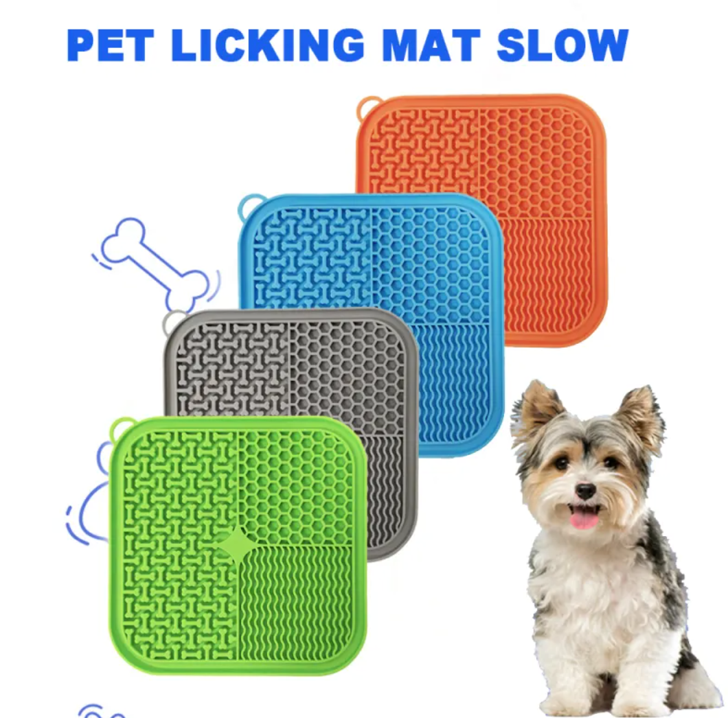 Lick Mat for Dogs with Suction Cups – Calming Treat Pad