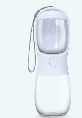 Portable Dog Water Bottle with Built-In Bowl & Food Cup