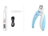 Dog paw trimmer with LED light – view 2