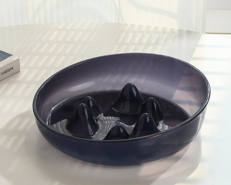 Slow feeder bowl for dogs and cats