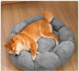 Calming Donut Bed – Fluffy Cuddler for Cats & Small Dogs