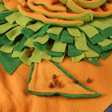 Fleece snuffle mat for dogs