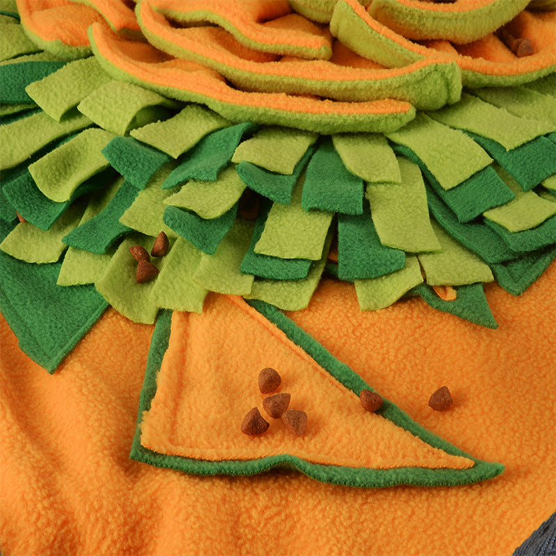Fleece snuffle mat for dogs