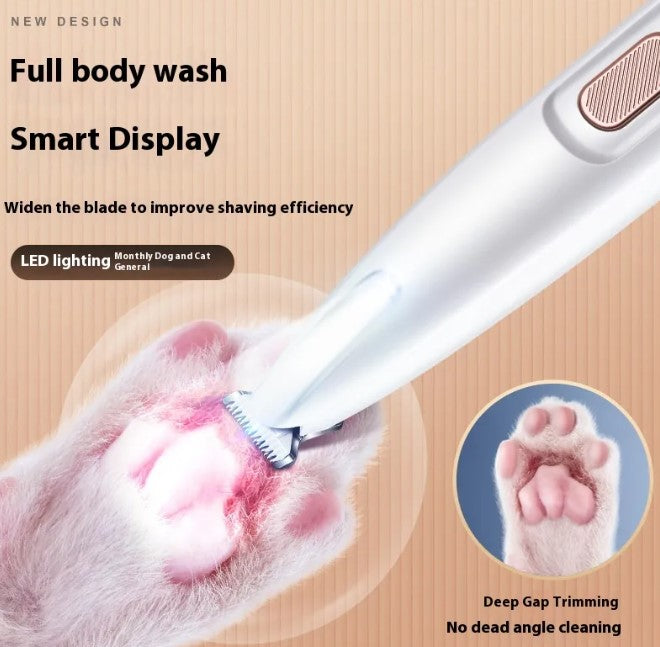 Dog Paw Trimmer with LED Light – Rechargeable