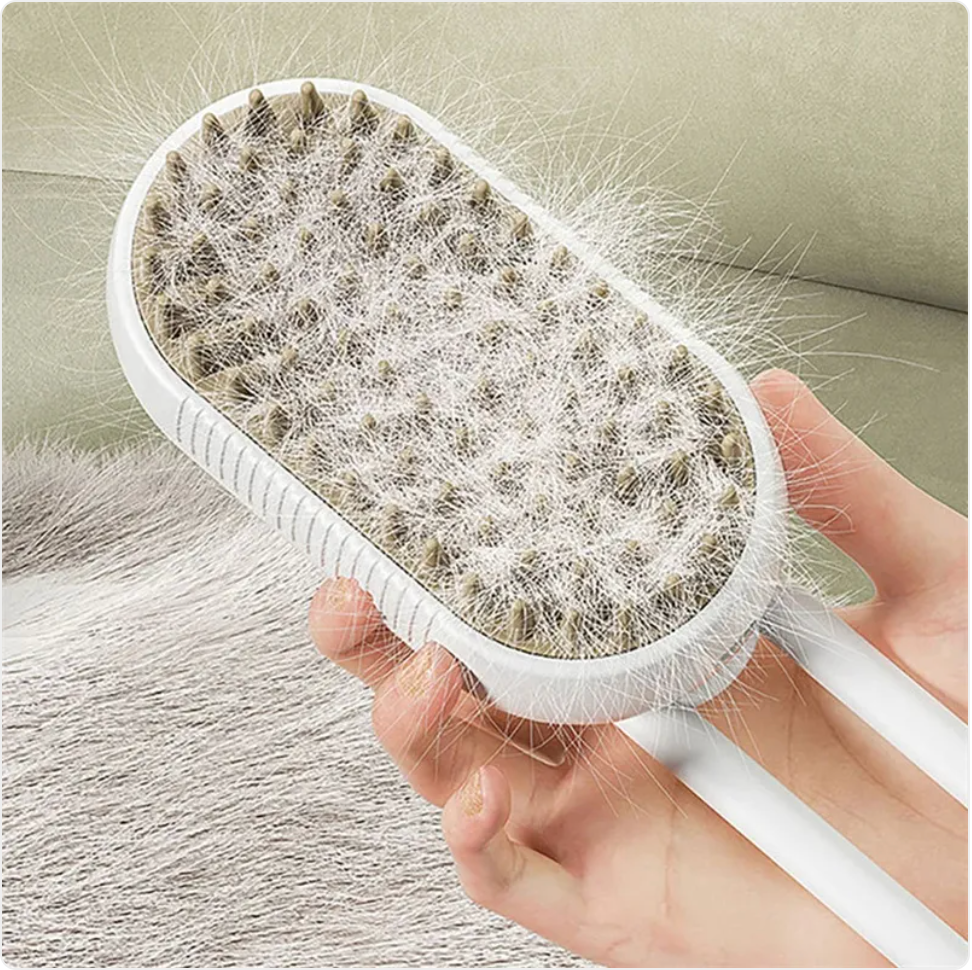 3-in-1 steam pet grooming brush – view 2