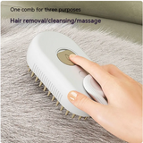 3-in-1 Steam Pet Brush for Shedding – Dogs & Cats