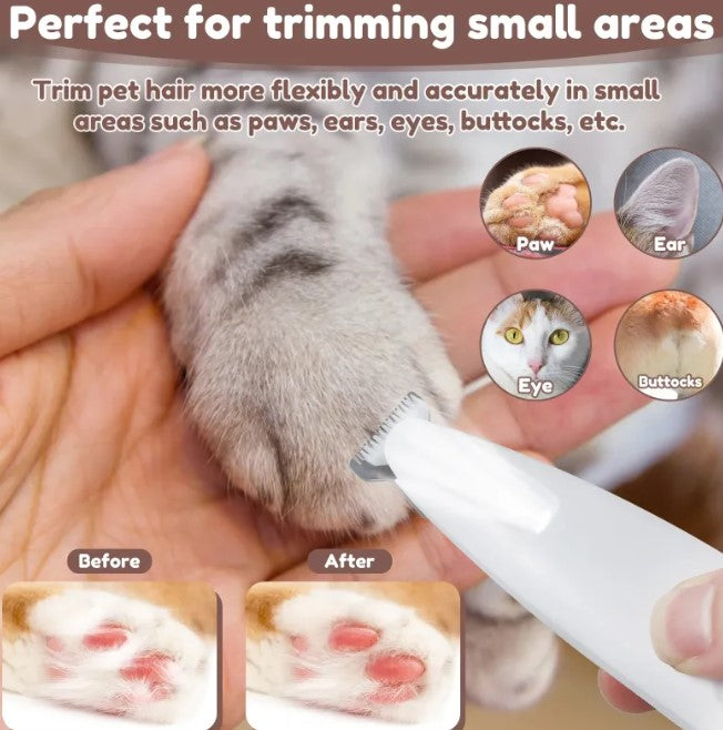 Dog Paw Trimmer with LED Light – Rechargeable