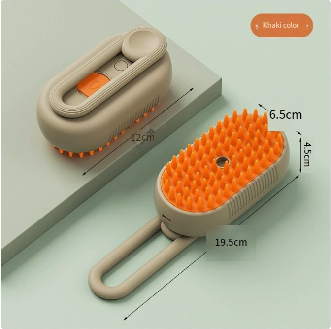 3-in-1 Steam Pet Brush for Shedding – Dogs & Cats