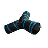 Y-Shaped Cat Tunnel – Foldable 3-Way Play Tunnel
