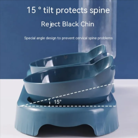 Anti-Tip Cat Bowl – Spill-Resistant Pet Feeder