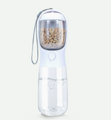 Portable Dog Water Bottle with Built-In Bowl & Food Cup