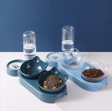 Anti-tip cat bowl