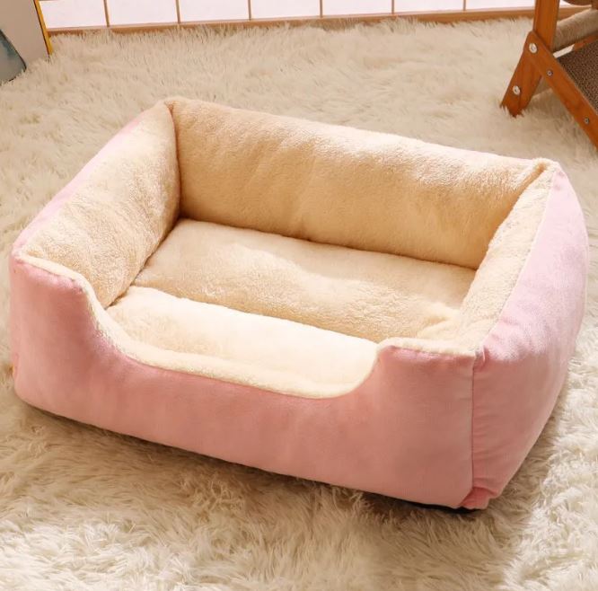 Warm Plush Cat Bed – Washable, Non-Slip Base