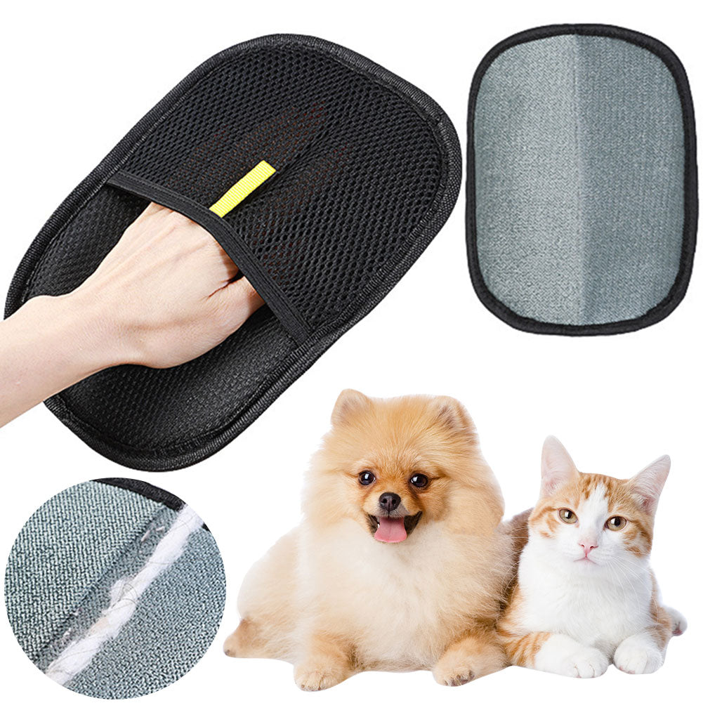 Pet Grooming Glove – Deshedding Brush for Dogs & Cats