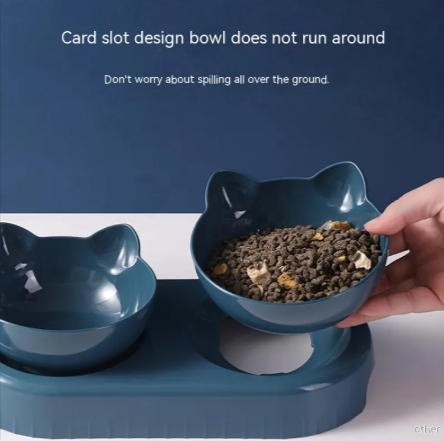 Anti-Tip Cat Bowl – Spill-Resistant Pet Feeder