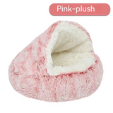 Semi-Covered Cat Bed Cave – Cozy Hideaway Nest
