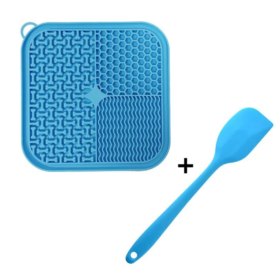 Lick Mat for Dogs with Suction Cups – Calming Treat Pad