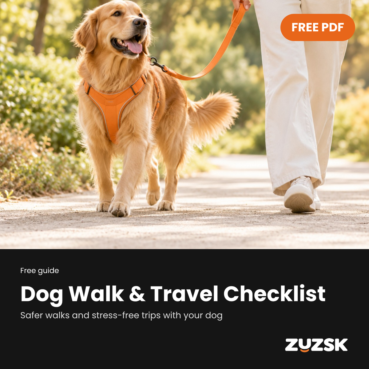 Free Zuzsk Dog Walk and Travel Checklist PDF guide